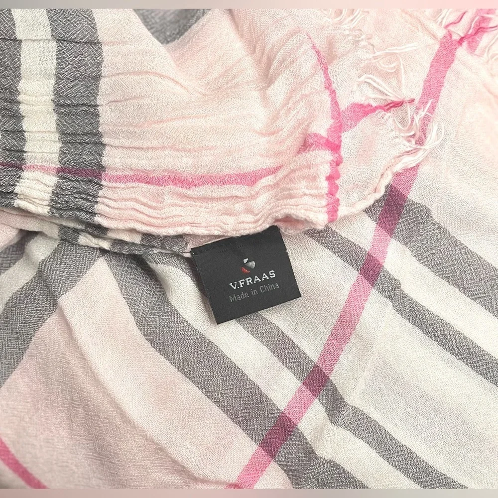 Nova Check Fringe Scarf